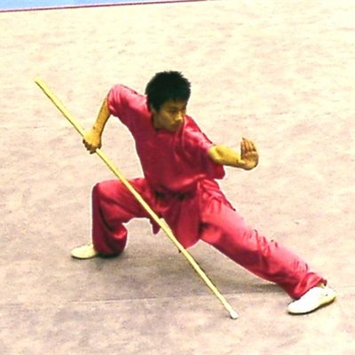 河村選手・300番の表演服が良く似合います! 「長拳A-2位、刀術A-1位、おめでとう!」
