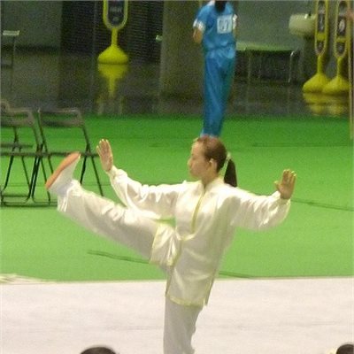 「第32回全日本武術太極拳選手権大会」 女子24式ーC。 石川県代表のシード選手Eさんです。 出身は群馬県です 888番に15番のラインが初々しいです。 3位入賞おめでとうございます!