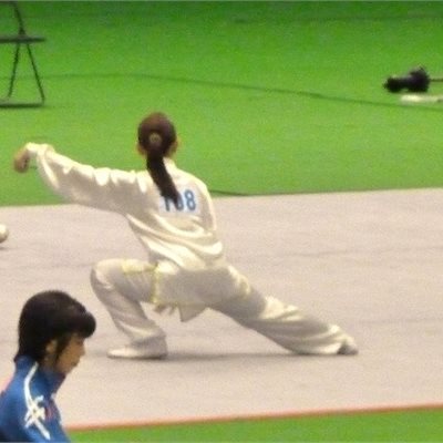 「第32回全日本武術太極拳選手権大会」 女子24式ーC。 石川県代表のシード選手Eさんです。 出身は群馬県です 888番に15番のラインが初々しいです。 3位入賞おめでとうございます!