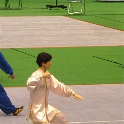 「第32回全日本武術太極拳選手権大会」 「女子呉式太極拳」 群馬県代表のN選手です 昨年から順位を上げ今年7位でした。 6位から入所なのであと一歩です!