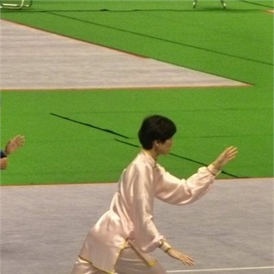 「第32回全日本武術太極拳選手権大会」 「女子呉式太極拳」 群馬県代表のN選手です 昨年から順位を上げ今年7位でした。 6位から入所なのであと一歩です!