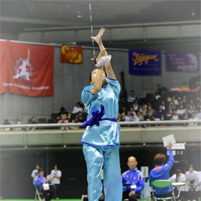 「第32回全日本武術太極拳選手権大会」 初日の「女子伝統器械」3位のY選手