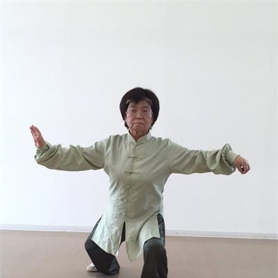「振驚伝統陳式太極拳」の皆さんです。 「麻と綿の練習着」で揃えていただきました!暑い夏でも涼しく練習出来ます!