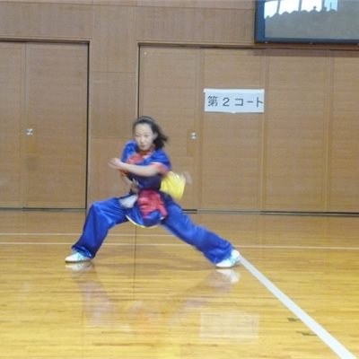 群馬県協会主催第14回武術太極拳競技大会 Y選手の「九節鞭」です。早くてシャッターが間に合わない!!!!
