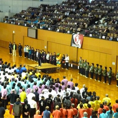 群馬県太極拳協会・第18回交流大会 群馬県協会創立30周年を記念して「ぐんまちゃん」が駆けつけてくれました! ぐんまちゃんは何処へ行っても大人気です!