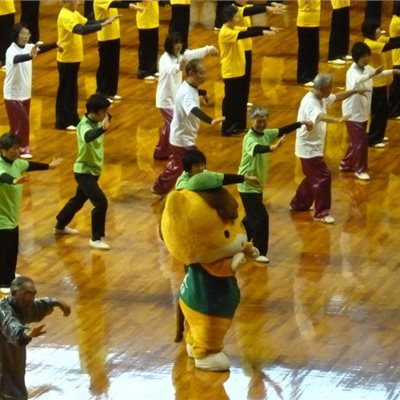 群馬県太極拳協会・第18回交流大会 ぐんまちゃんは交流大会に向けて太極拳を一生懸命練習してくれたそうです。