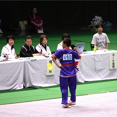 第33回全日本大会 女子伝統器械(九節鞭)で昨年3位入賞のY選手です。