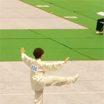 「女子楊式太極拳」 群馬県代表シードのN選手2位入賞 おめでとうございます! 昨年3位から1歩階段を上がりました!