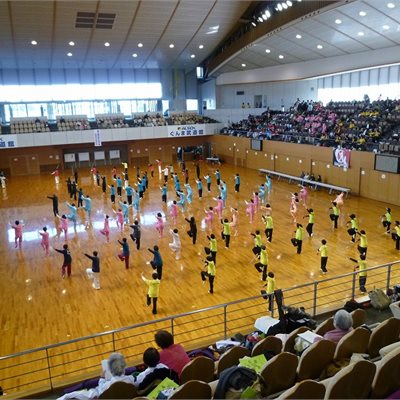 みなさん、思い思いの衣装で自由表演です。 華やかできれいですね。
