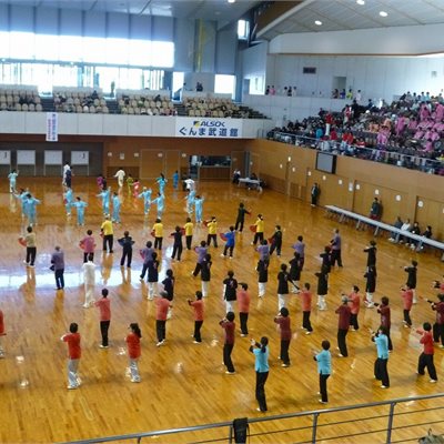 みなさん、思い思いの衣装で自由表演です。 華やかできれいですね。