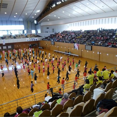 子どもたちの長拳の表演もあります。
