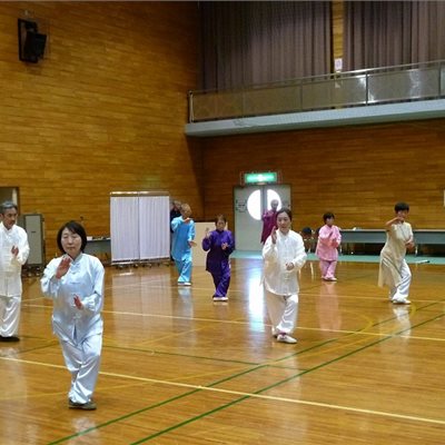 陳式太極拳仲間の公民館祭りに飛び入り参加させて頂きました。