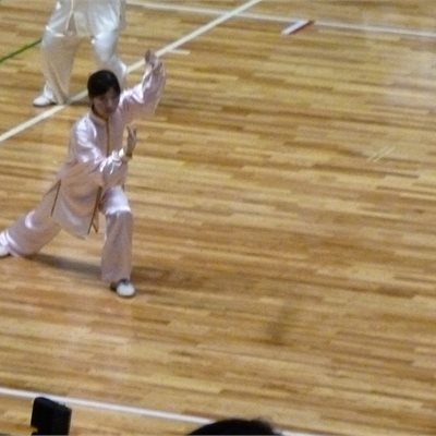 女子呉式太極拳のNさん。 いつも安定した実力です。