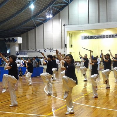 2018年6月3日「桐生市武道振興会」 「健やか太極拳」の皆さんの32式剣