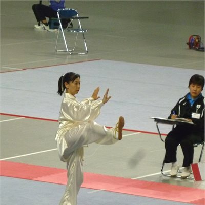 「第35回全日本武術太極拳選手権大会」 「女子楊式太極拳」群馬県代表のY選手です。 初出場には見えない落ち着いた演武です。 来年に向けて更なる飛躍を!期待しています!