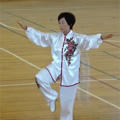 「第25回群馬県武術太極拳フェスティバル」 奈良橋選手リクエストいただいた 「バラの模様の表演服」での模範演武です。