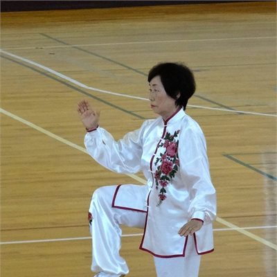 「第25回群馬県武術太極拳フェスティバル」 奈良橋選手リクエストいただいた 「バラの模様の表演服」での模範演武です。