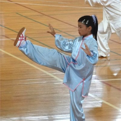 「第25回群馬県武術太極拳フェスティバル」 菜摘ちゃんです 「北関東ブロックジュニア大会」で 「ジュニア太極拳1」と「24式太極拳」で 見事1位です!