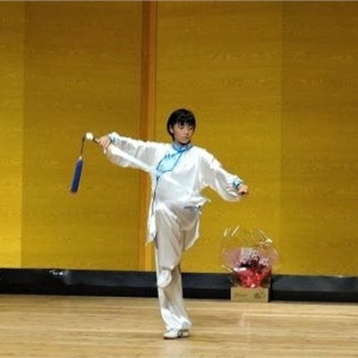 菜摘ちゃんも模範演舞です