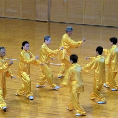 ぐんまねんりんピック太極拳大会 「伊勢崎市太極拳協会Aチーム」の皆さんです