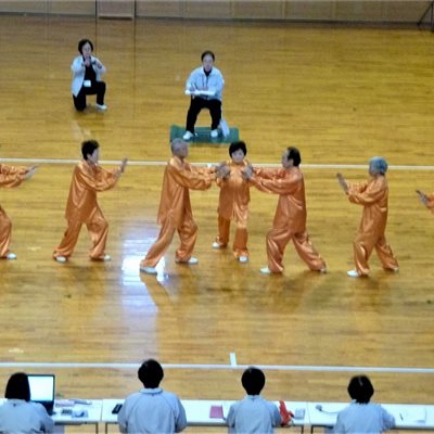 ぐんまねんりんピック太極拳大会 「伊勢崎市太極拳協会Bチーム」の皆さんです
