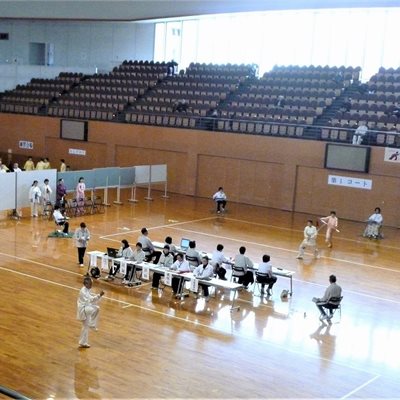 群馬県武術太極拳選手権大会 皆さん1年の練習の成果を発揮して競技に臨みます。