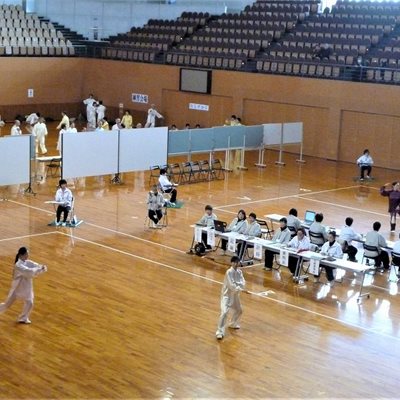群馬県武術太極拳選手権大会 皆さん1年の練習の成果を発揮して競技に臨みます。