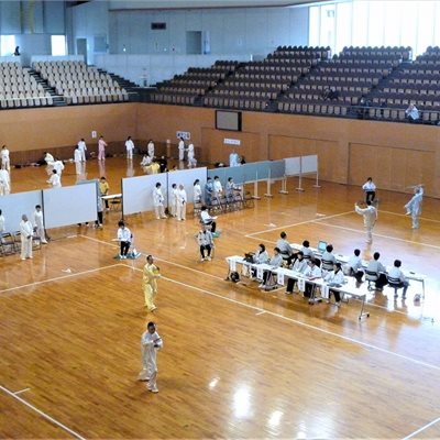 群馬県武術太極拳選手権大会 皆さん1年の練習の成果を発揮して競技に臨みます。