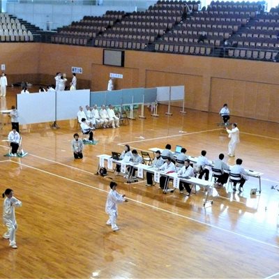 群馬県武術太極拳選手権大会 皆さん1年の練習の成果を発揮して競技に臨みます。