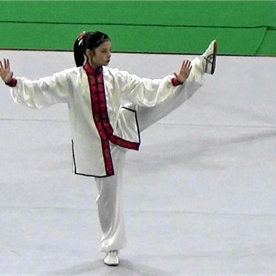 「第40回全日本武術太極拳選手権大会」 菜摘ちゃんも自分でデザインした表演服で参加しました。