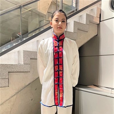 「第40回全日本武術太極拳選手権大会」 菜摘ちゃんも自分でデザインした表演服で参加しました。