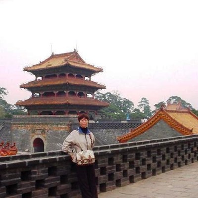 藩陽故宮にて。藩陽はとても美しい街です。