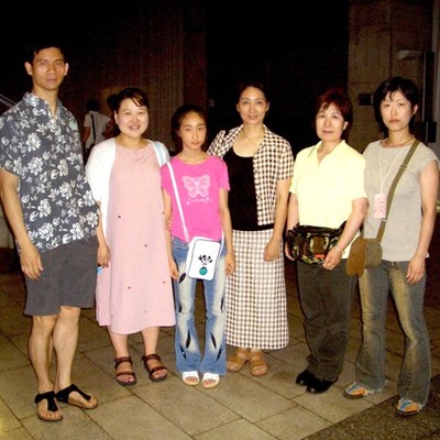 会場にて黄白雲老師と