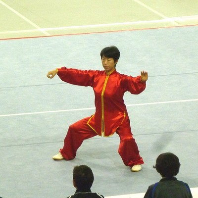 「第35回全日本武術太極拳大会」に出場しました。相変わらずの赤にゴールドのテープの表演服です。来年(2020年)、岡山で皆さんにお会いできるようがんばります!